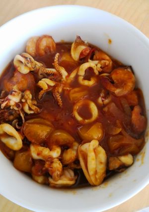 Foto resep Cumi saos padang