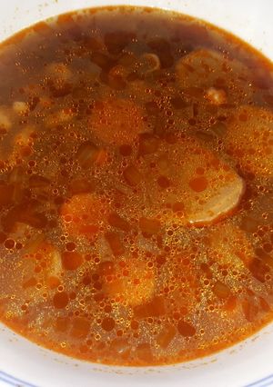 Borsóleves recept fotója