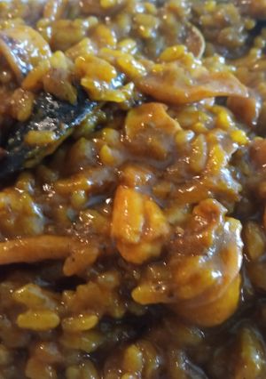 Una foto de Arroz con cananas