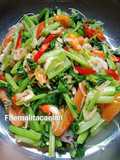 Tumis sawi ijo / cai sim mix ebi / rebon