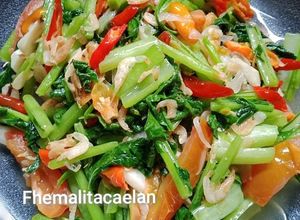 Foto resep Tumis sawi ijo / cai sim mix ebi / rebon