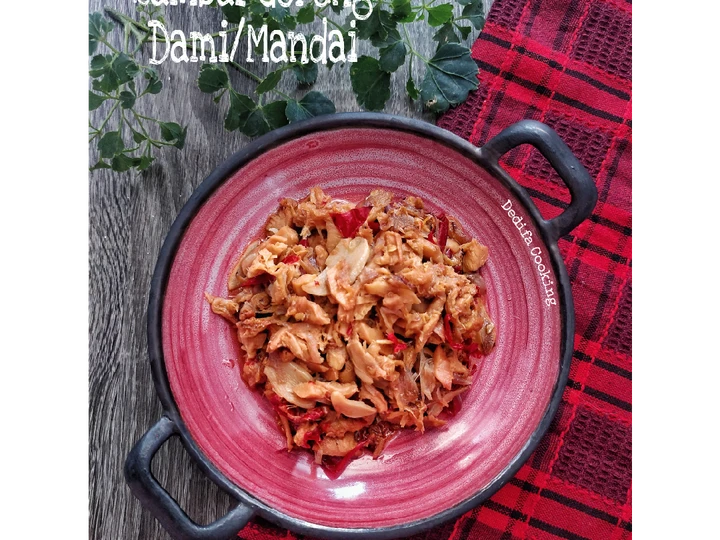 Cara Mudah Membikin Resep 196. Sambal Goreng Dami/Mandai (Kulit Cempedak) yang Enak Banget Anti Ribet, Lezat Sekali