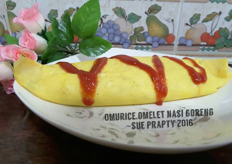 Resep Omurice,Omelet Nasi Goreng, Bikin Ngiler