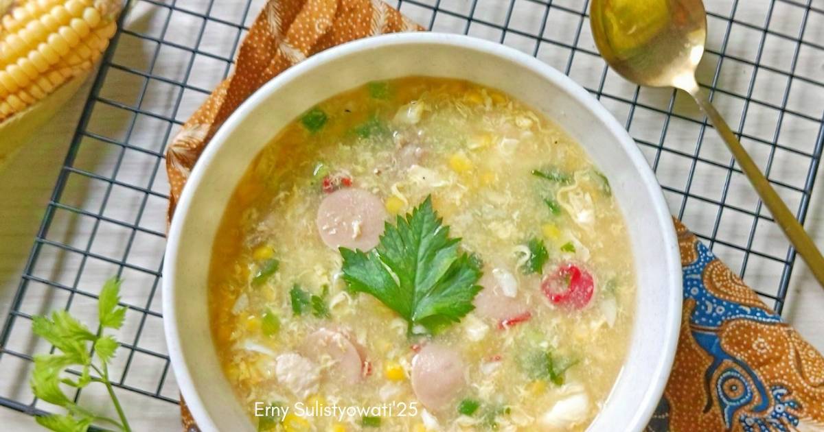 Resep corn Soup Dijamin Nikmat dan Mudah