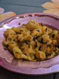 Potato and Onion Greens Stir-Fry