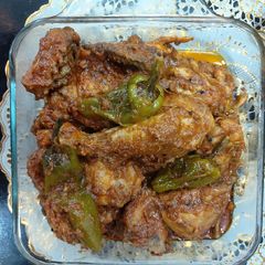 A picture of Chicken achari.