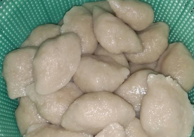 Cara membuat Pempek Ikan Kakap (Pempek Telur & Lenjer) mantap