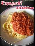 Spaghetti a la boloñesa