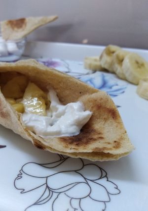صورة لوصفة سندويشة قشطة وموز