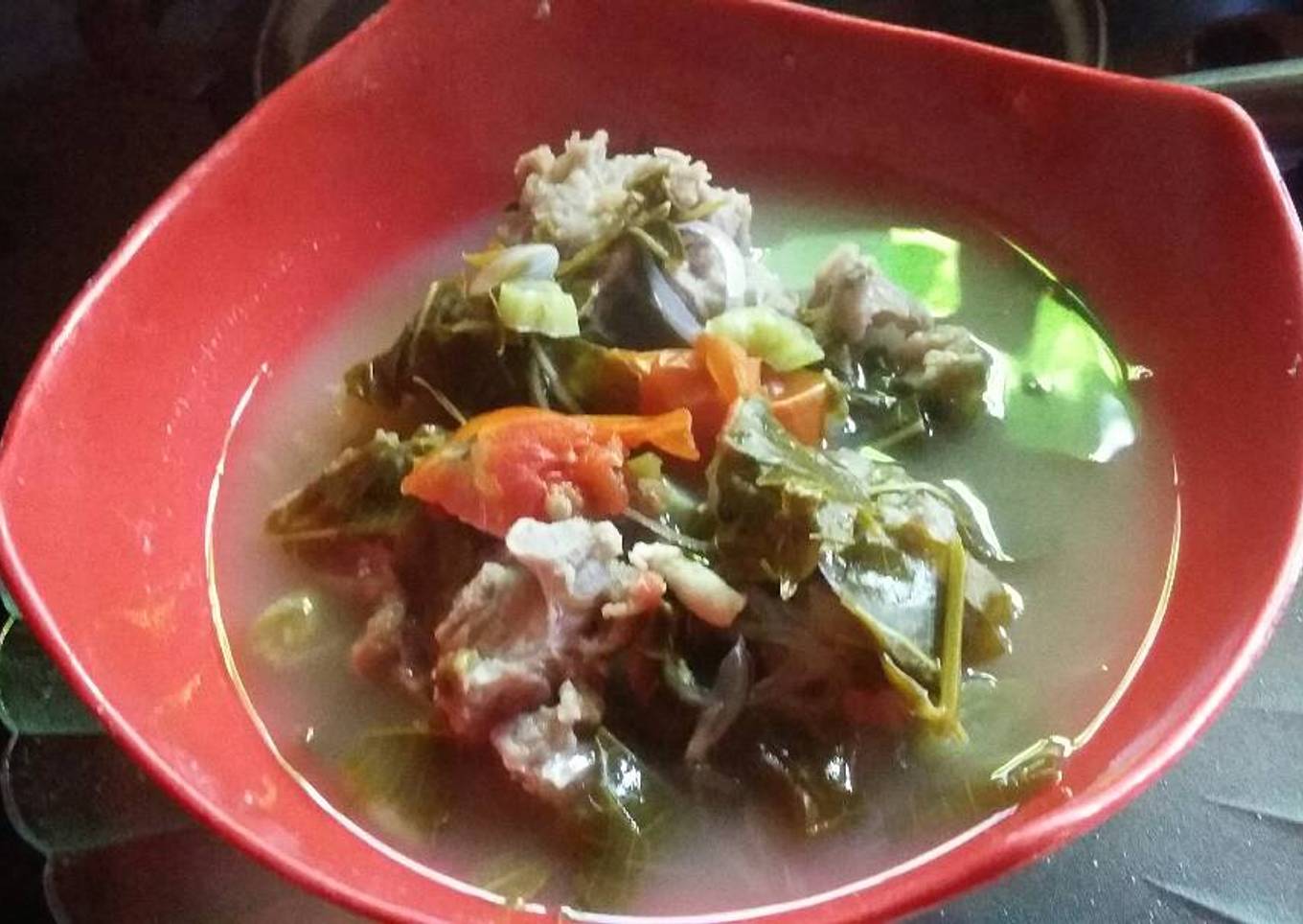 sayur asam tetelan (tulang)