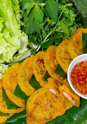 Hình của món Bánh xèo đơn giản.