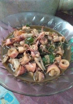 Foto resep Tumis Cumi asin cabe ijo