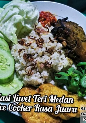 Foto resep Nasi Liwet Teri Medan Rice Cooker Rasa Juara Khas Sunda