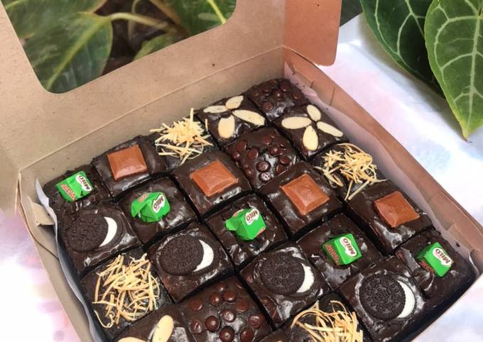 Resep Brownies sekat loyang 20x20, Menggugah Selera