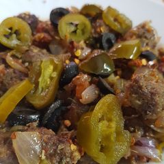 A picture of Left over kabab salan.