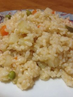 Una foto de Arroz con verduras