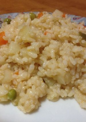Una foto de Arroz con verduras