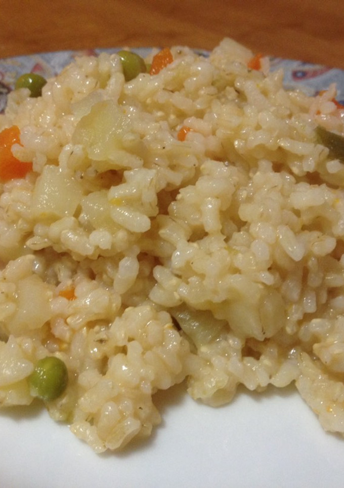 Una foto de Arroz con verduras