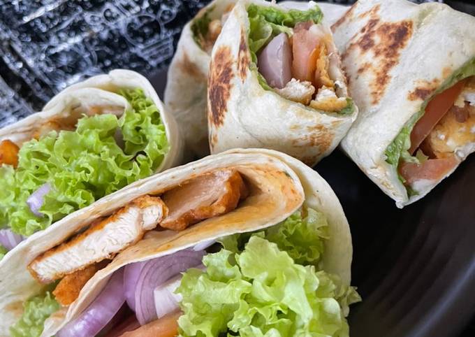 Resipi Simple Chicken Tortilla Wraps Oleh Bonda UmEm - Cookpad