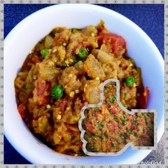 A picture of Eggplant crispy bharta.