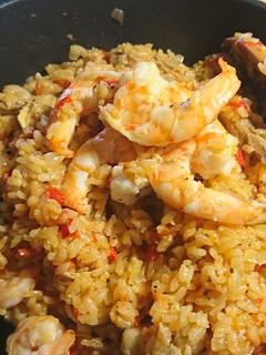 鮮蝦燉飯 的食譜成品照片