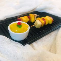 A picture of Grilled Mango Tikka Bites.