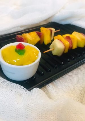 A picture of Grilled Mango Tikka Bites.