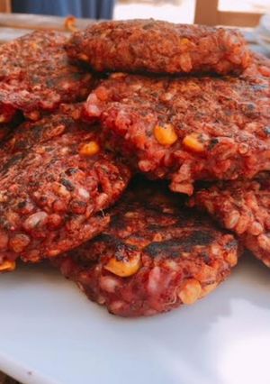 Una foto de Hamburguesas de remolacha australianas!🇦🇺🍔