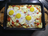 Pizza con masa de zanahoria