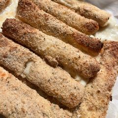 A picture of Air Fryer Mozzarella Sticks (appetizer) or side dish.