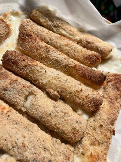 A picture of Air Fryer Mozzarella Sticks (appetizer) or side dish.