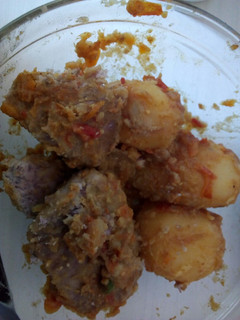 A picture of Fried Potatoes en yams.