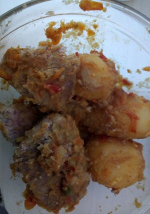 A picture of Fried Potatoes en yams.