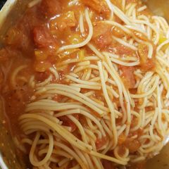 A picture of Make my own Tomato sauce for Spaghetti.