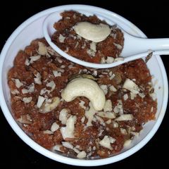 A picture of Gajar ka halwa.