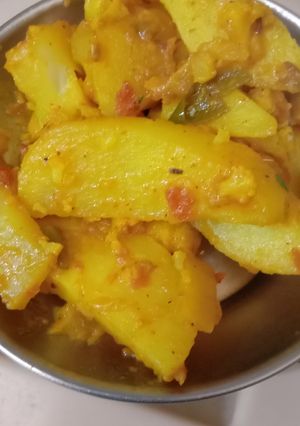 A picture of Masala potatoes.