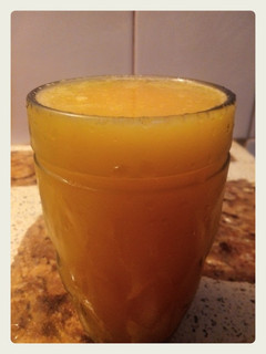 Una foto de Smoothie de naranja
