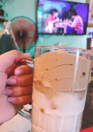 Hình của món Cafe bọt biển.