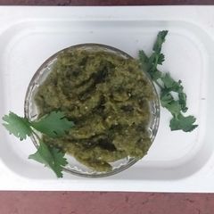 A picture of Mint chutney.