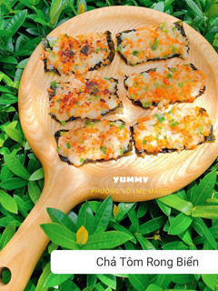 Hình của món Chả Tôm Rong Biển.