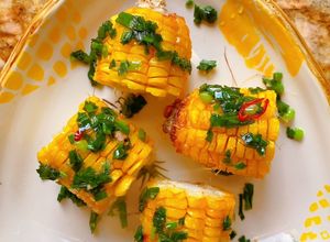 Hình của món Bắp nướng mỡ hành bằng NCKD.