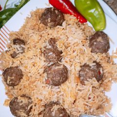 A picture of Beef Kofta pulao.