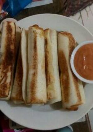 Foto resep roti gulung sosis keju