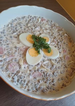 Lencsesaláta recept fotója