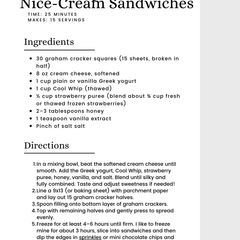 Strawberry Cheesecake Nice-Cream Sandwiches A picture of Strawberry Cheesecake Nice-Cream Sandwiches.