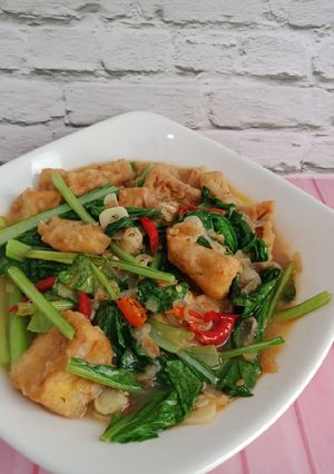 Foto resep Tumis Sawi Tahu