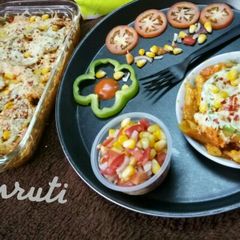 Baked Pasta Desi Style A picture of Baked Pasta Desi Style.