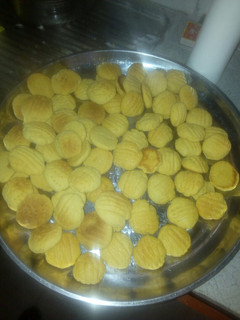 A picture of Custard cookies (homemade).