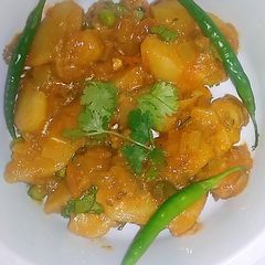 Aloo matar A picture of Aloo matar.