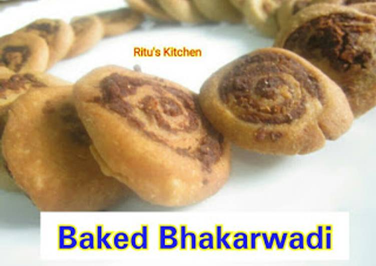 Whole Wheat Baked Bhakarwadi